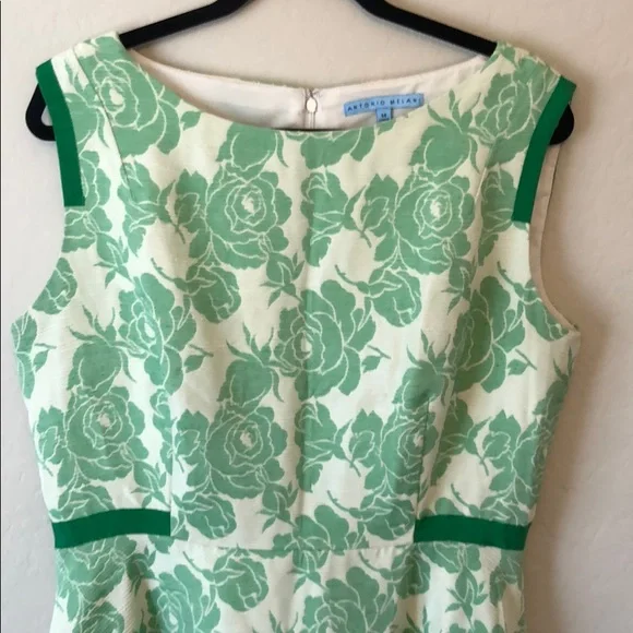 Antonio Melani Green Rose Floral Dress - Picture 2 of 9